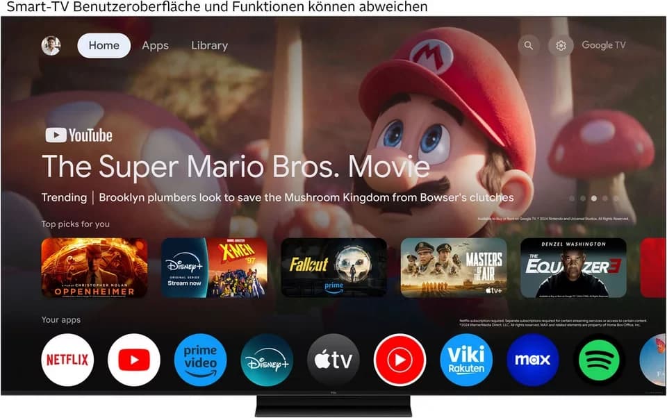 TCL 55Q7CX1 Mini-LED-Fernseher (139 cm/55 Zoll, 4K Ultra HD, Smart-TV, Google TV, Audio von Bang & Olufsen, Dolby Vision, Smart TV, Apple TV, 4K HDR) - Thumbnail 3