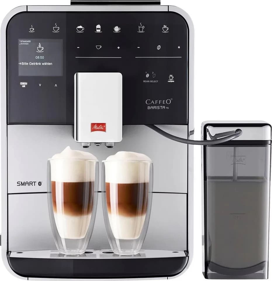 Melitta Kaffeevollautomat Barista TS Smart® F850-101, silber, 21 Kaffeerezepte & 8 Benutzerprofile, 2-Kammer Bohnenbehälter - Thumbnail 4