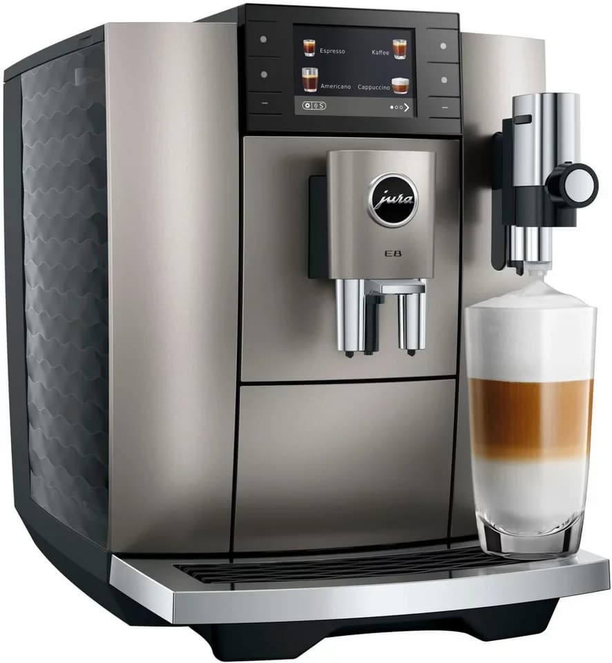 JURA Kaffeevollautomat 15712 E8 (ED), Midnight Silver, 27 Spezialitäten, WiFi, Hot & Light Brew, Sweet - Thumbnail 3