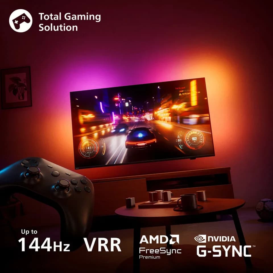 Philips 55OLED910/12 OLED-Fernseher (139 cm/55 Zoll, 4K Ultra HD, Smart-TV, Google TV, Ambilight, P5 AI, Bowers & Wilkins, Dolby Vision, Google TV, Gaming) - Thumbnail 9