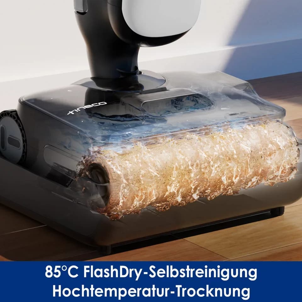 Tineco Nass-Trocken-Sauger Floor One S9 Artist Premium, 180° Grad Neigungswinkel, Selbstantrieb, 230 W, beutellos, 50 Min Akku, Automatische Anpassung der Saugleistung, Selbstreinigung - Thumbnail 2