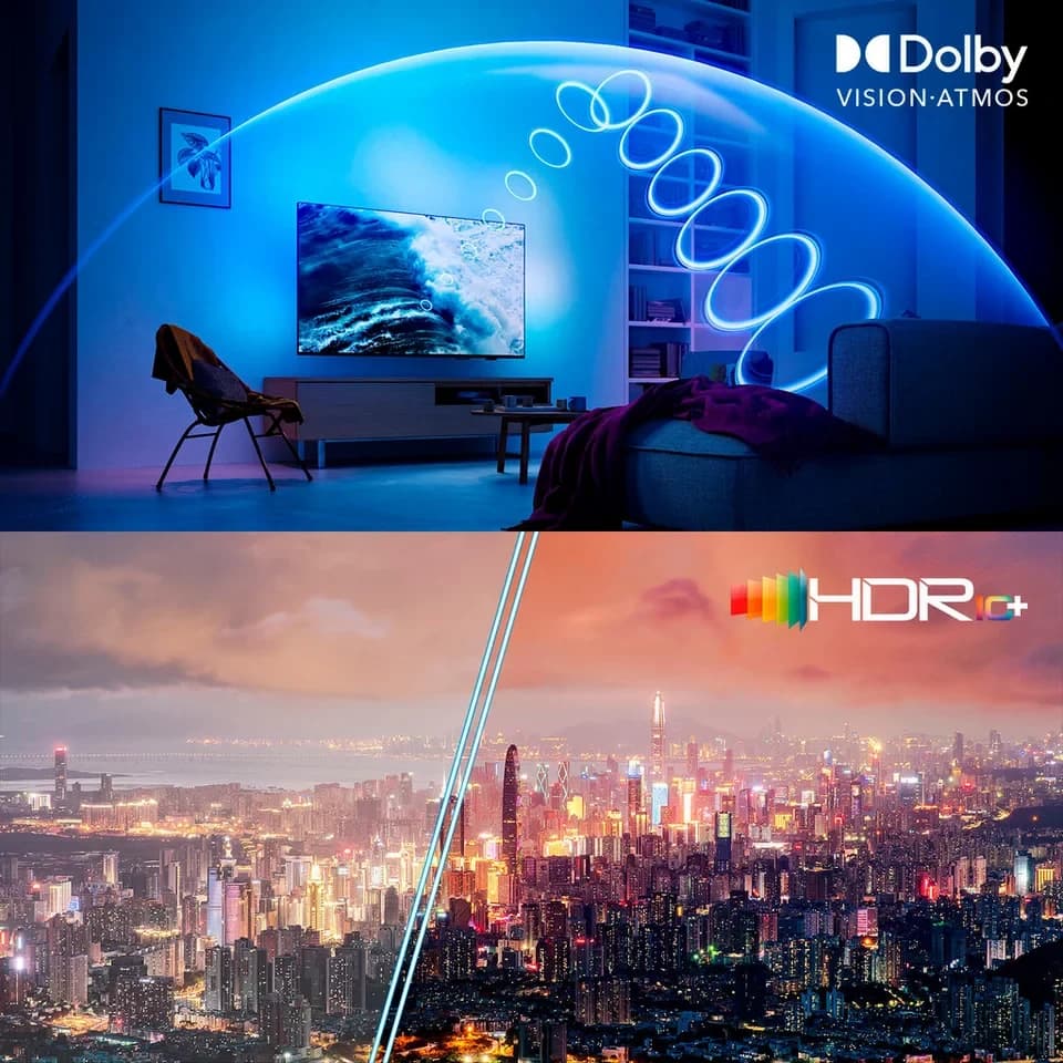 Philips 65OLED950/12 OLED-Fernseher (164 cm/65 Zoll, 4K Ultra HD, Smart-TV, Google TV, Ambilight, P5 AI, Dolby Vision & Atmos, Google TV, High-End Gaming) - Thumbnail 5