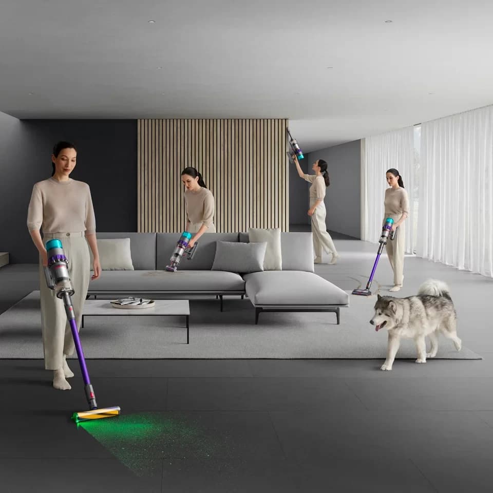 DYSON Akku-Hand-und Stielstaubsauger Dyson Gen5detect™ Absolute Nickel/Violett, 545 W, beutellos, 70 min Laufzeit, LED-Düse, Stauberkennungssensor - Thumbnail 8