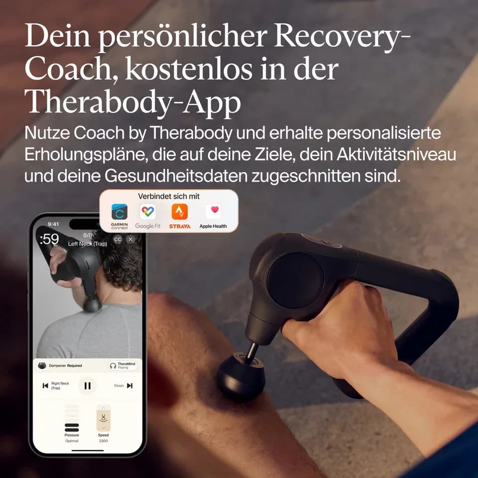 Therabody Massagepistole Theragun Prime (6.Generation), robusten, stoßfesten Design, Schmerzen lindern, Flexibilität & Leistung steigern, Regeneration - Thumbnail 8