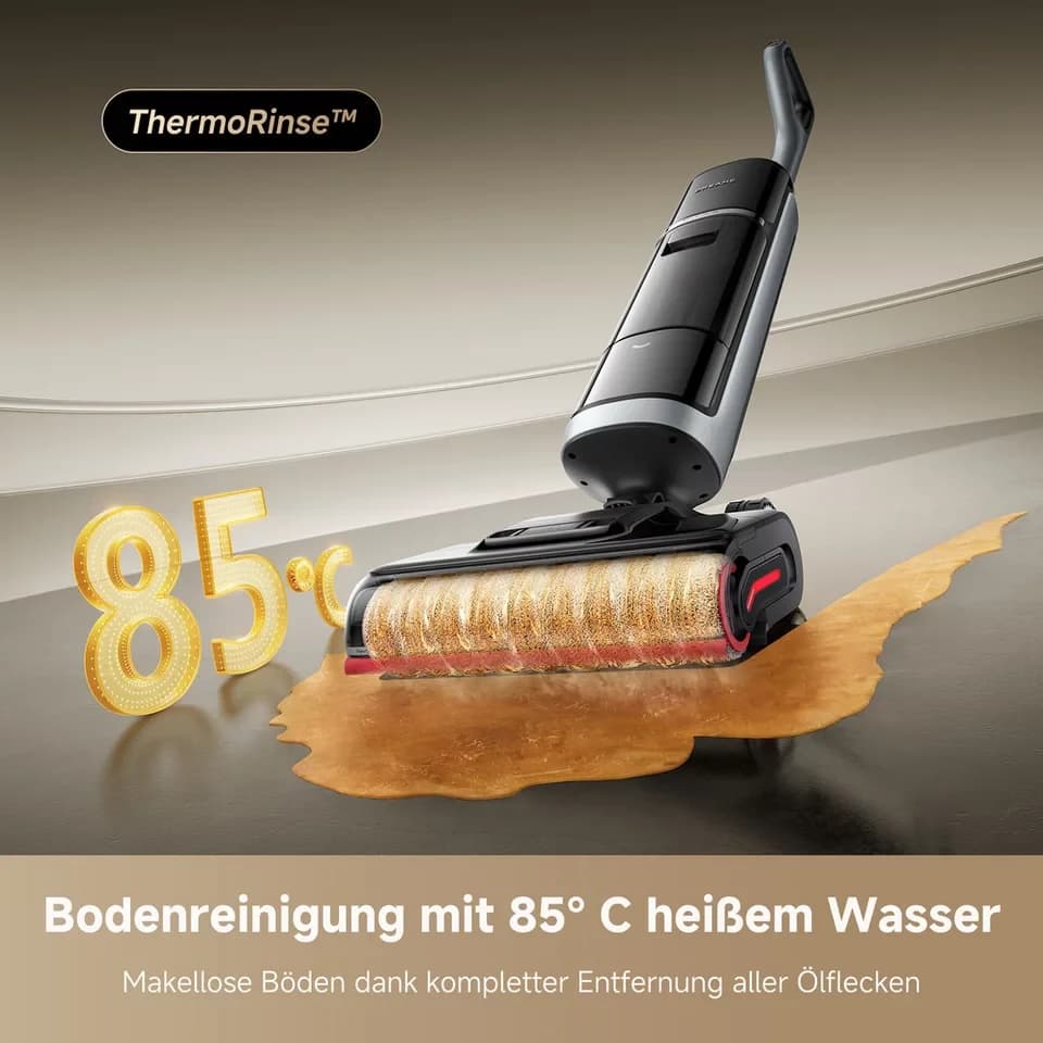 Dreame Nass-Trocken-Sauger H15 Pro Heat, 400 W, 22.000Pa Saugkraft, KI-gesteuerter Hebearm, selbstreinigende Bürste - Thumbnail 4