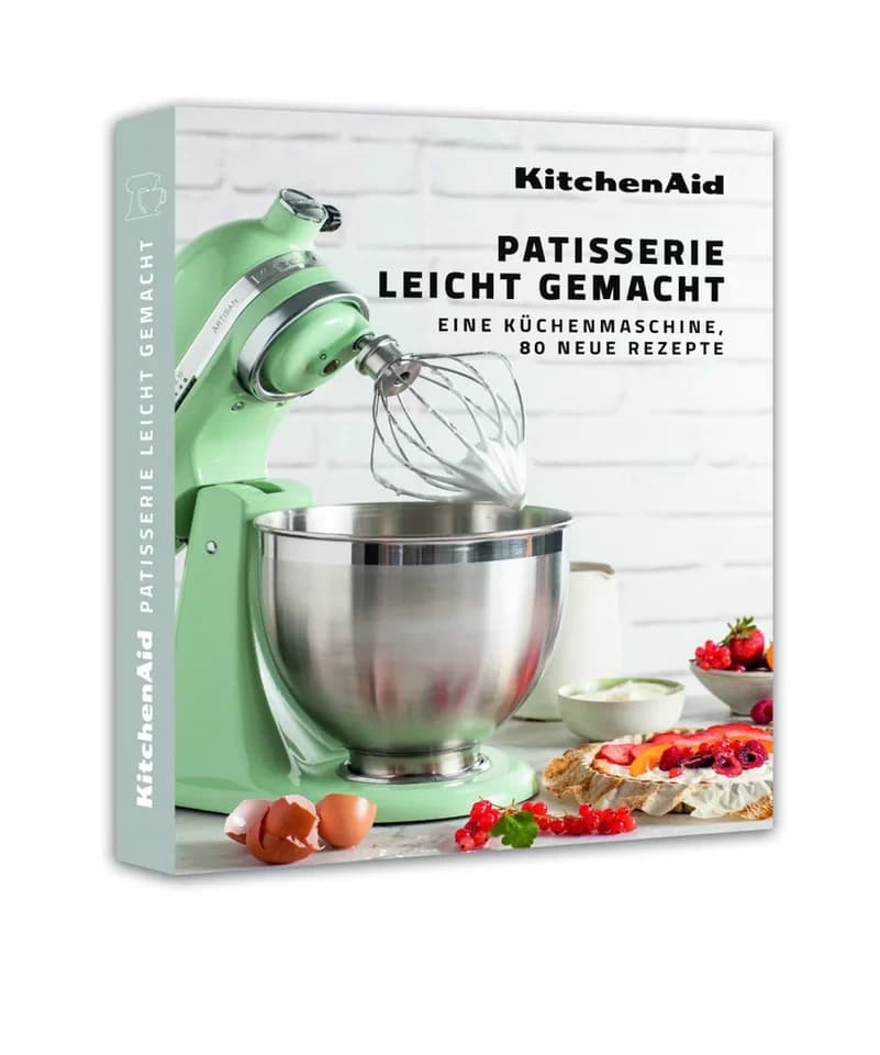 KitchenAid Küchenmaschine KitchenAid 4,8l 5KSM175 Artisan Fleischwolf, Spritzgebäckvorsatz, Buch - Thumbnail 4