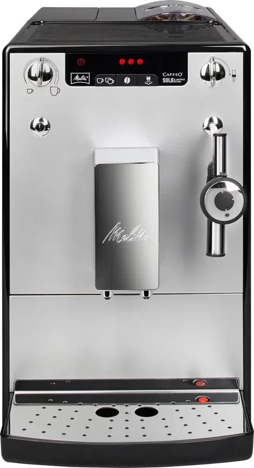 Melitta Kaffeevollautomat Solo® & Perfect Milk E957-203, silber/schwarz, Café crème&Espresso per One Touch, Milchsch&heiße Milch per Drehregler - Thumbnail 3