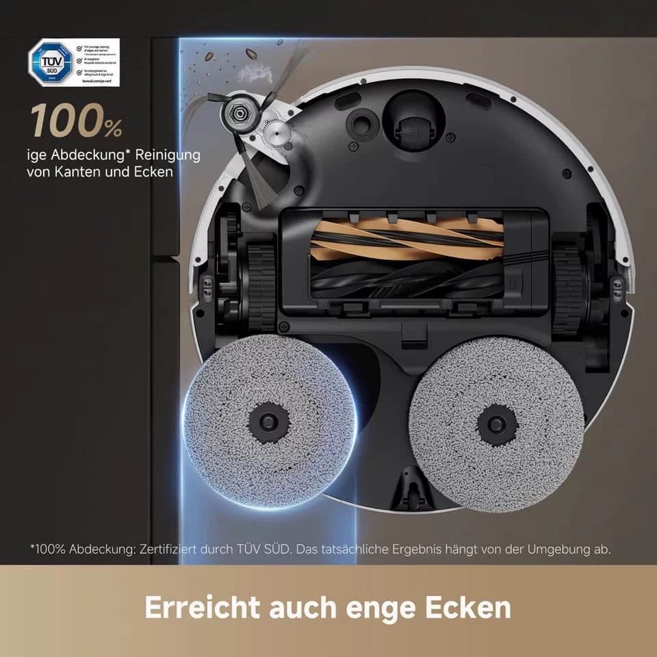 Dreame Saugroboter mit Wischfunktion Dreame X50 Ultra Complete, 20.000 Pa Saugkraft, mit Beutel, Hindernisüberwindung, einfahrbarer Laserturm - Thumbnail 7