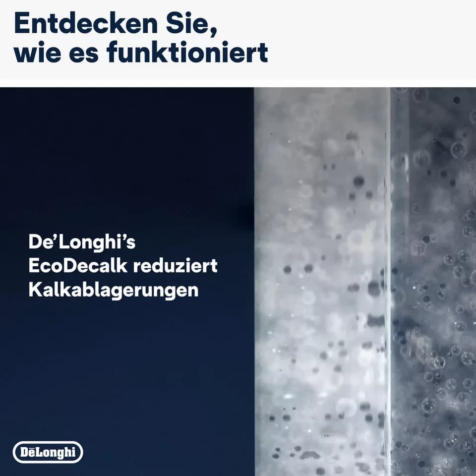 De'Longhi DLSC500 EcoDecalk Entkalker (Kalklöser für Kaffeevollautomat und Espressomaschine) - Thumbnail 5