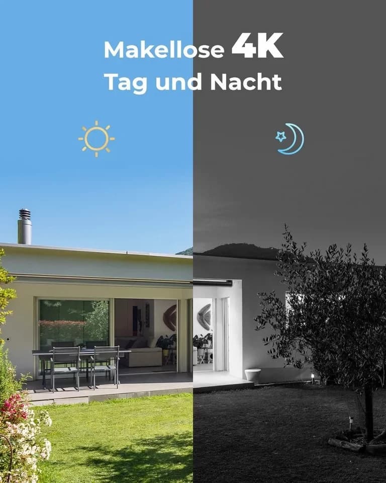 Reolink Überwachungskamera 4K PoE Überwachungskamera Set RLK8-810B4-A (AuBenbereich, Innenbereich, 8CH 2TB HDD NVR,4X PoE IP Kamera, Personen-/Fahrzeug-/Tiererkennung) - Thumbnail 3
