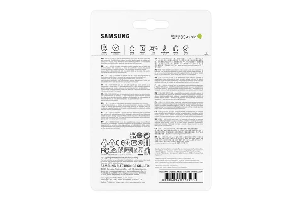 Samsung Pro Ultimate Speicherkarte (256 GB, Video Speed Class 30 (V30)/UHS Speed Class 3 (U3), 200 MB/s Lesegeschwindigkeit) - Thumbnail 9