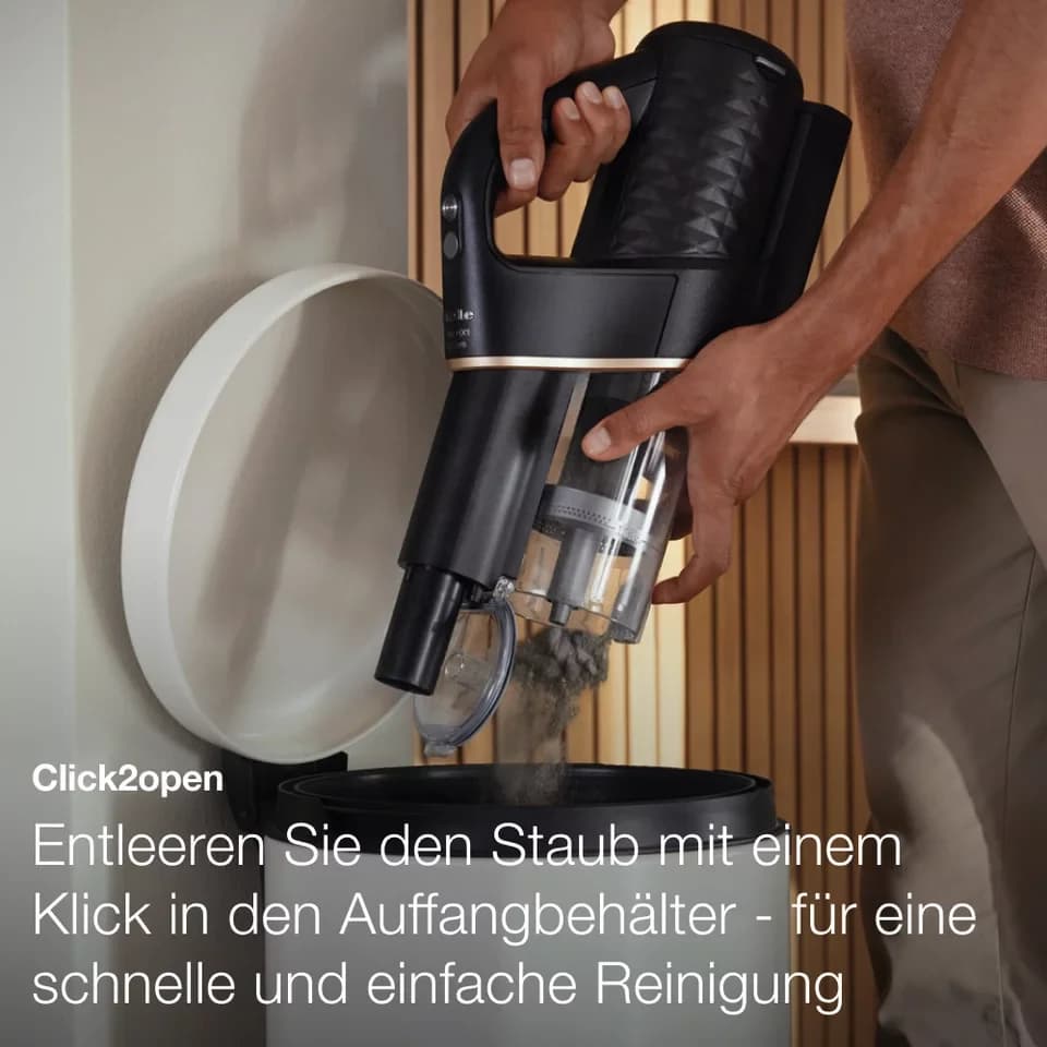Miele Akku-Hand-und Stielstaubsauger Duoflex HX1 Akku Staubsauger, 2in1-Funktion, 3,15 kg leicht, 160 W, beutellos, Brilliantweiß Spacegrey Terrarot - Thumbnail 3