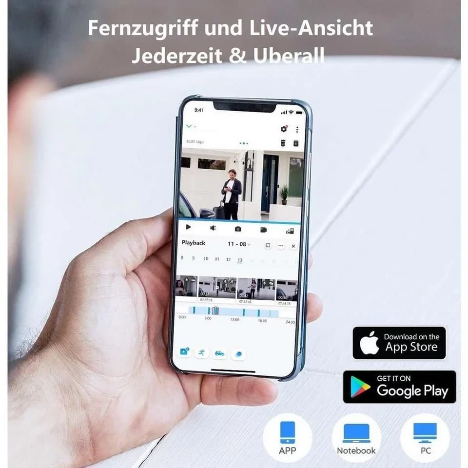 Reolink Überwachungskamera RLC-820A 4K UHD PoE (Außenbereich, 1-tlg., Personen-/Autoerkennung, 8MP, IP66 Wasserfest, Audio Aufnahme) - Thumbnail 7