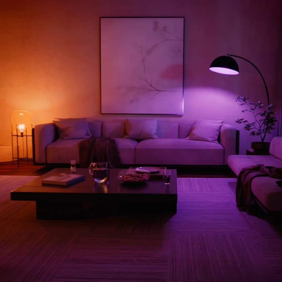 Philips Hue LED-Leuchtmittel White Ambiance 810lm smarte Lampe, E27, 2 St., Farbwechsler, Vollspektrumlicht 1000K-20000K - Thumbnail 5
