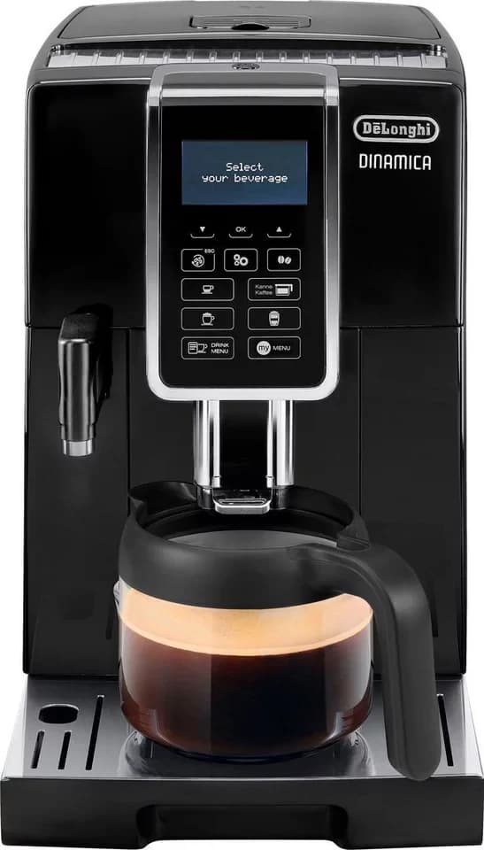 De'Longhi Kaffeevollautomat Dinamica ECAM356.57.B - 14 Kaffeegetränke mit perfektem Milchschaum, Kannen-Funktion (6 Tassen), Kegelmahlwerk (13-stufig), 5 Kaffeestärken - Thumbnail 2
