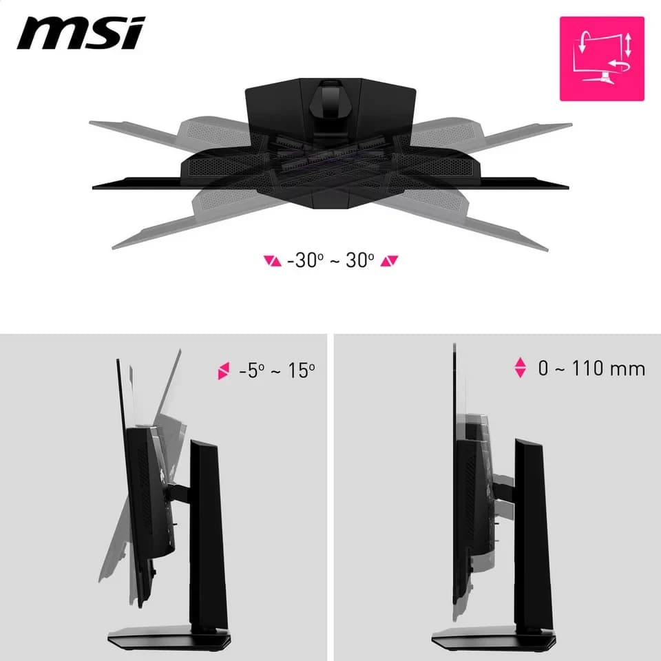 MSI MPG 322URX QD-OLED OLED-Monitor (80 cm/32 ", 3840 x 2160 px, 4K Ultra HD, 0,03 ms Reaktionszeit, 240 Hz, QD-OLED) - Thumbnail 4