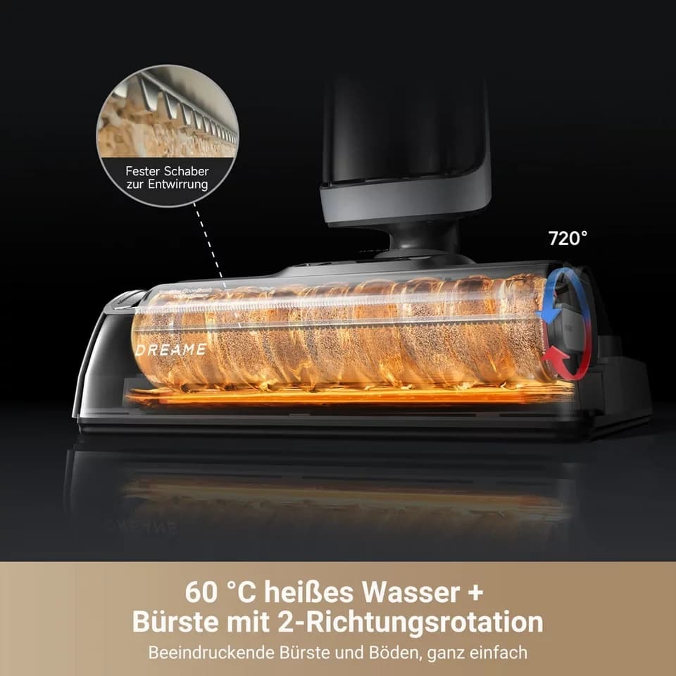 Dreame Nass-Trocken-Sauger Dreame H14pro mit 18.000 Pa Saugkraft, 400 W, Flexible und gründliche 180° Reinigung, schnelle Trocknung der Bürste - Thumbnail 7