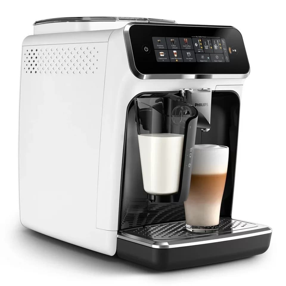 Philips Kaffeevollautomat EP3343/50 3300 Series, 6 Getränke (heiß oder eisgekühlt), LatteGo-Milchsystem, SilentBrew Technologie - Thumbnail 3