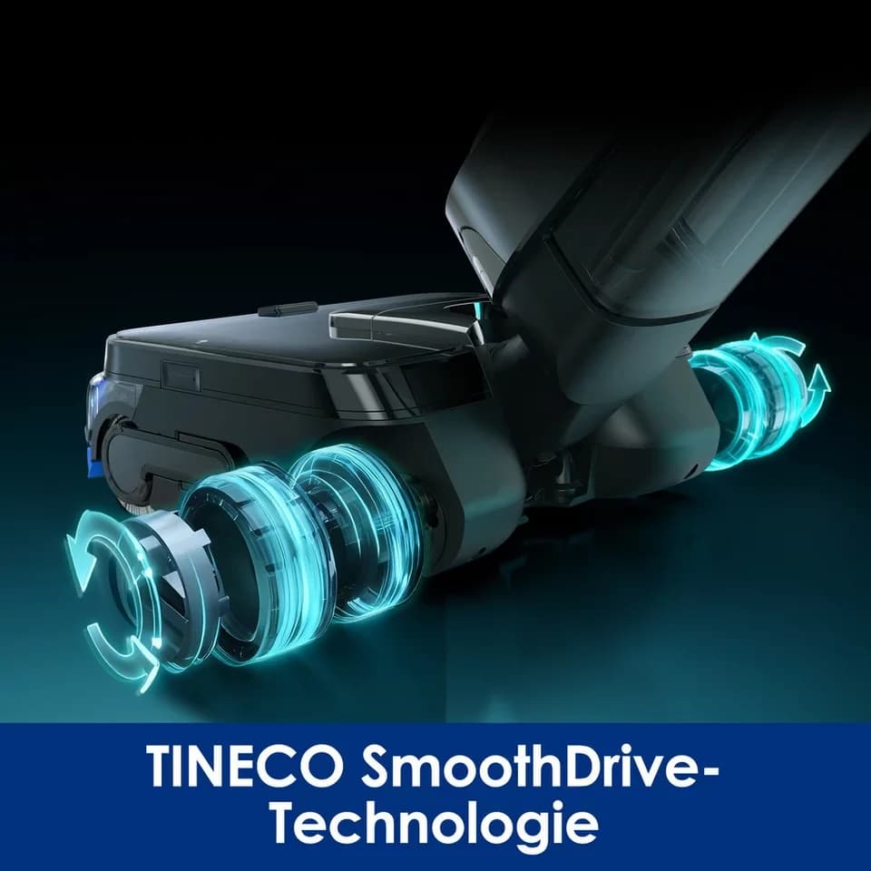 Tineco Nass-Trocken-Sauger FLOOR ONE S9 Scientist Complete, mit Wasserstrahl und Gummiabzieher, 230 W, bis zu 80min Akkulaufzeit, 85° Grad Trocknung, Selbstantrieb - Thumbnail 8