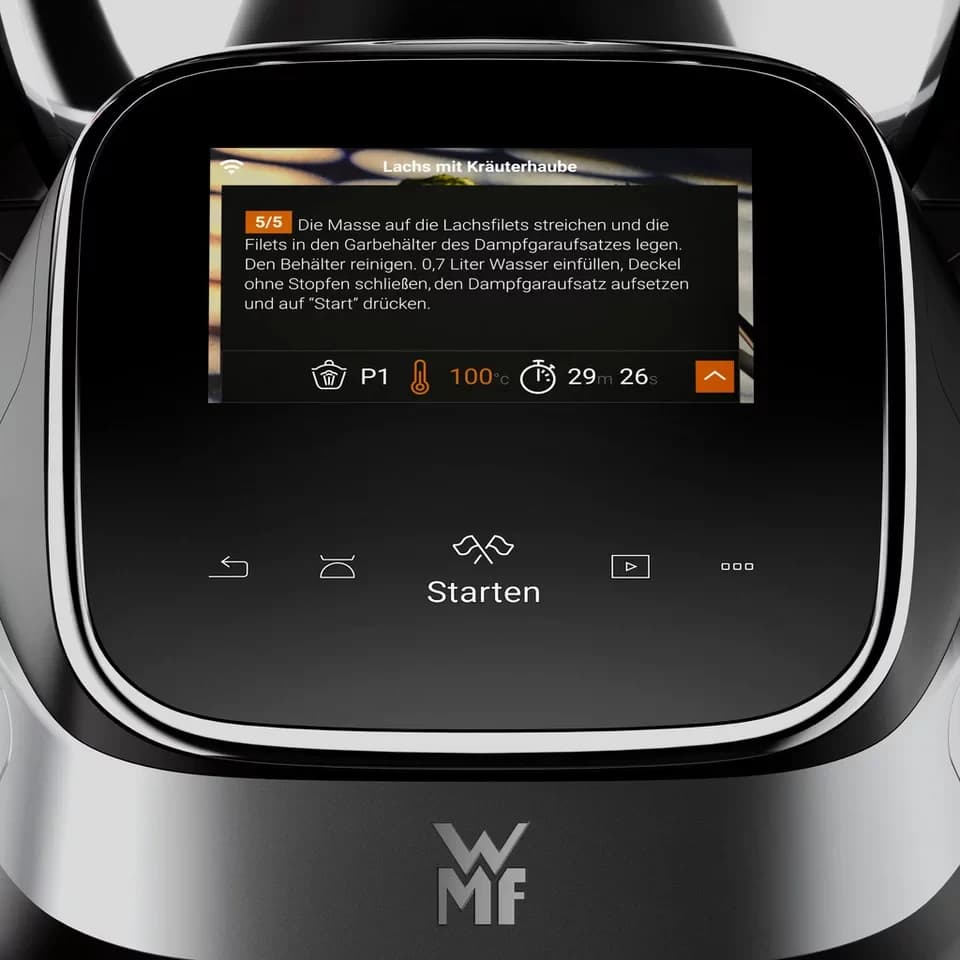 WMF Küchenmaschine Avantgarde Küchenmaschine mit Kochfunktion, 1550 W, 3 l Schüssel, Kochfunktion, Touchscreen, App und integrierte Waage - Thumbnail 9