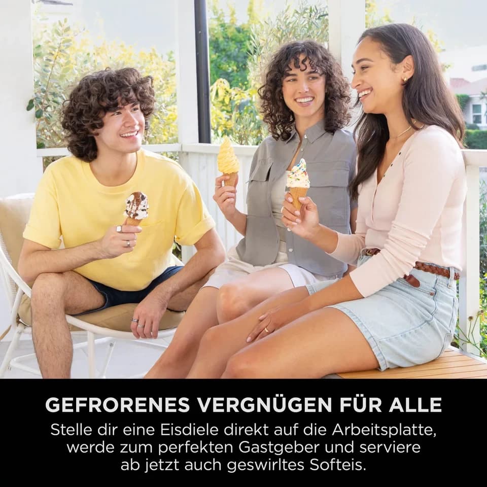 NINJA Eismaschine Ninja CREAMi Scoop & Swirl 13-in-1 Softeis- und Eismaschine NC702EU, 0,48 l, proteinreiche Leckereien mit weniger als 150 kcal - Thumbnail 6