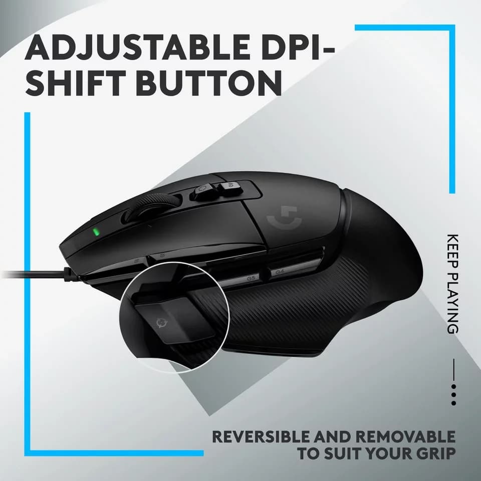 Logitech Logitech Gaming G502 X, Gaming-Maus, (HERO 25K) Maus (kabelgebunden) - Thumbnail 7