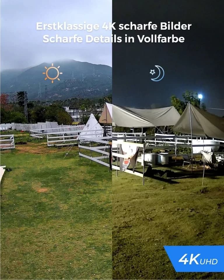 Reolink Überwachungskamera 811A 8MP PoE (Außenbereich, Human-/Autoerkennung, Farbige Nachtsicht, 4K, 2-Wege-Audio, 5X Zoom) - Thumbnail 2