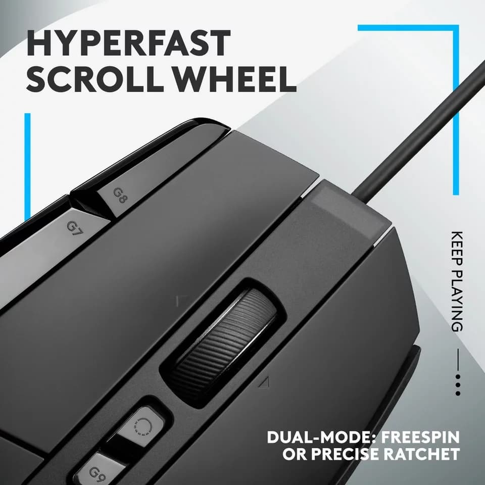 Logitech Logitech Gaming G502 X, Gaming-Maus, (HERO 25K) Maus (kabelgebunden) - Thumbnail 3