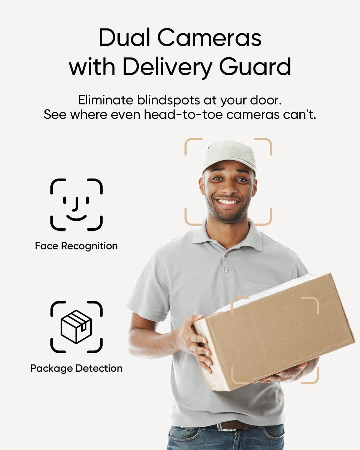 eufy Security Video Doorbell E340 (Akkubetrieb), Video-Türklingel mit Dual-Kamera, 2K Full HD, Farbnachtsicht, Schwarz (T8214) - Thumbnail 6