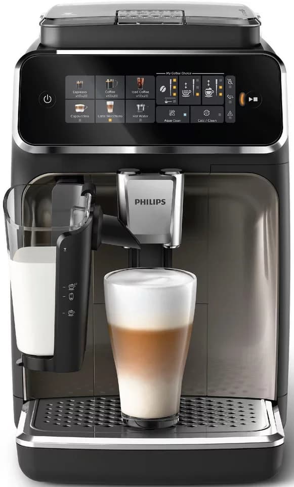 Philips Kaffeevollautomat EP3347/90 3300 Series, 6 Getränke (heiß oder eisgekühlt), LatteGo-Milchsystem, SilentBrew Technologie - Thumbnail 2