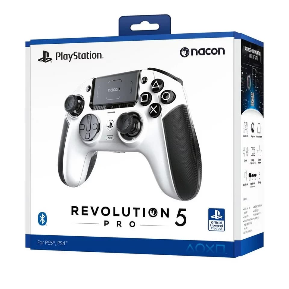 nacon Revolution 5 Pro, PS5, PS4 & PC Gaming-Controller (kabellos & kabelgeb., personalisierbar, 60+ Anpassungsmöglichkeiten) - Thumbnail 4