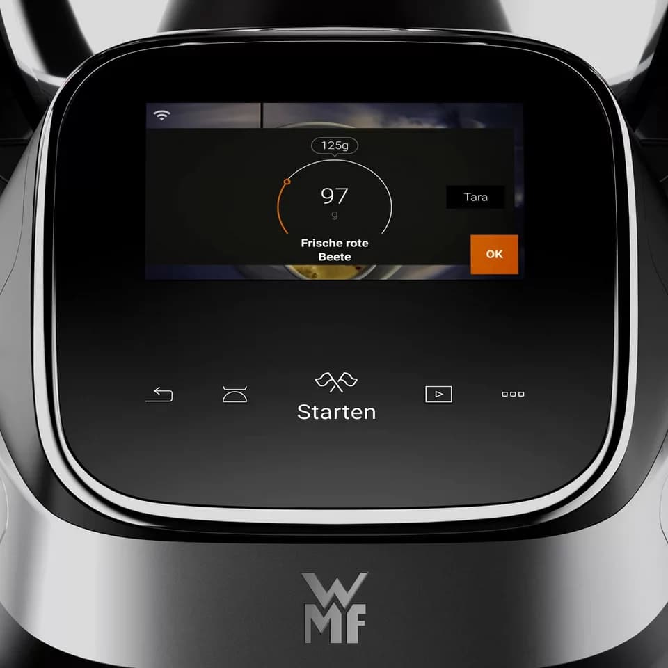 WMF Küchenmaschine Avantgarde Küchenmaschine mit Kochfunktion, 1550 W, 3 l Schüssel, Kochfunktion, Touchscreen, App und integrierte Waage - Thumbnail 8