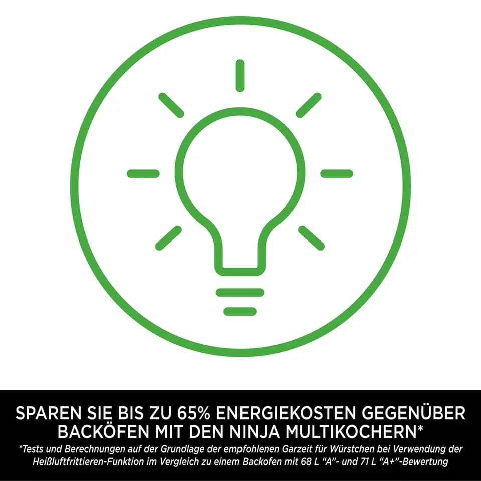 NINJA Multikocher Foodi 11-in-1 SmartLid Multikocher OL550EU, 1460 W, 6 l Schüssel - Thumbnail 9