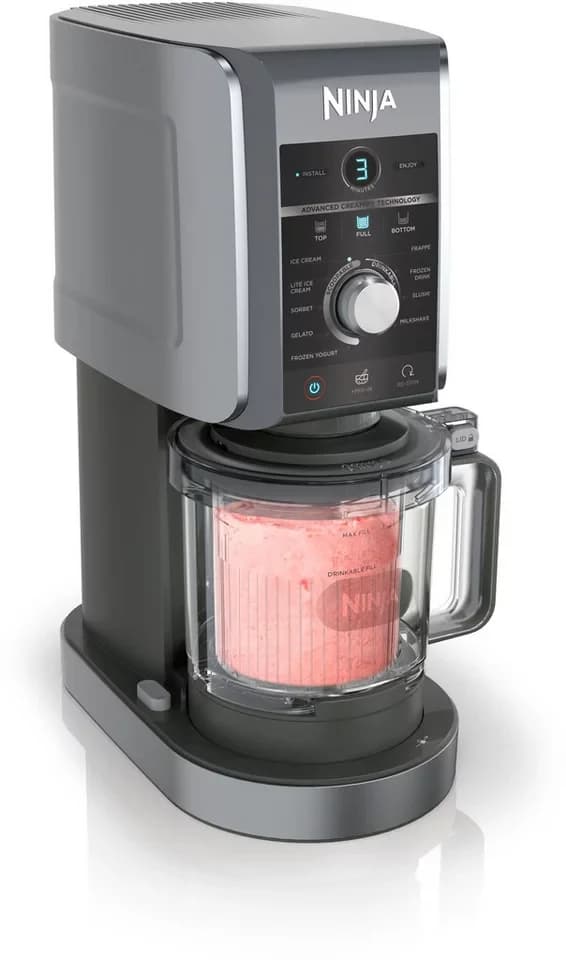 NINJA Eismaschine NC501EU Creami Deluxe, 10-in-1 Eis-und Eisgetränkmaschine, 800 W