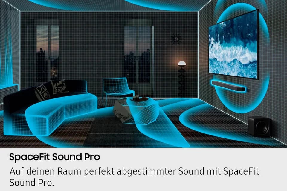 Samsung HW-Q935GF Q-Soundbar Soundbar 9.1.4 (Bluetooth, WLAN (WiFi), 40 W, 9.1.4-Kanal Subwoofer & Rücklautsprecher, Kabellos Dolby Atmos, DTS:X) - Thumbnail 8