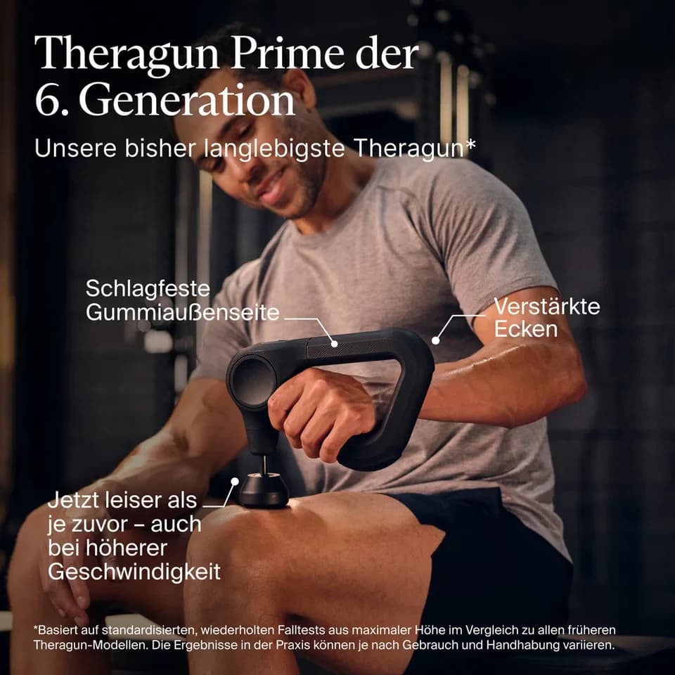 Therabody Massagepistole Theragun Prime (6.Generation), robusten, stoßfesten Design, Schmerzen lindern, Flexibilität & Leistung steigern, Regeneration - Thumbnail 2