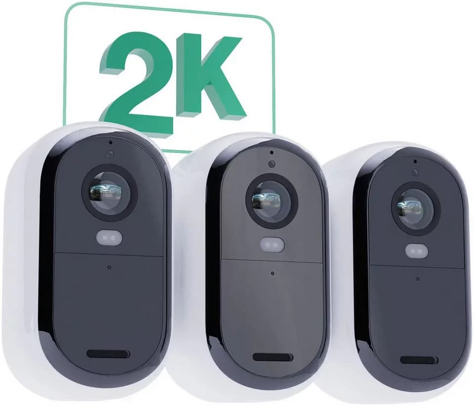ARLO Smart Home Kamera ESSENTIAL 2K Outdoor Kamera 3er-Pack (Innenbereich, Außenbereich, Packung) - Thumbnail 4