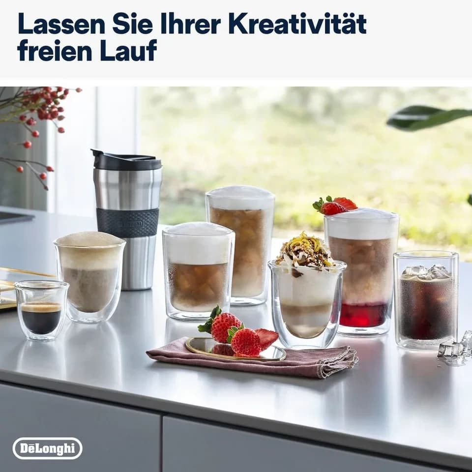 De'Longhi Kaffeevollautomat Eletta Explore Cold Brew ECAM450.86.T - 100 Rezepte (App), heiß & kalt, Cold Brew in unter 5 Minuten inkl. 3,5" Touch-Display & To-Go Funktion - Thumbnail 7