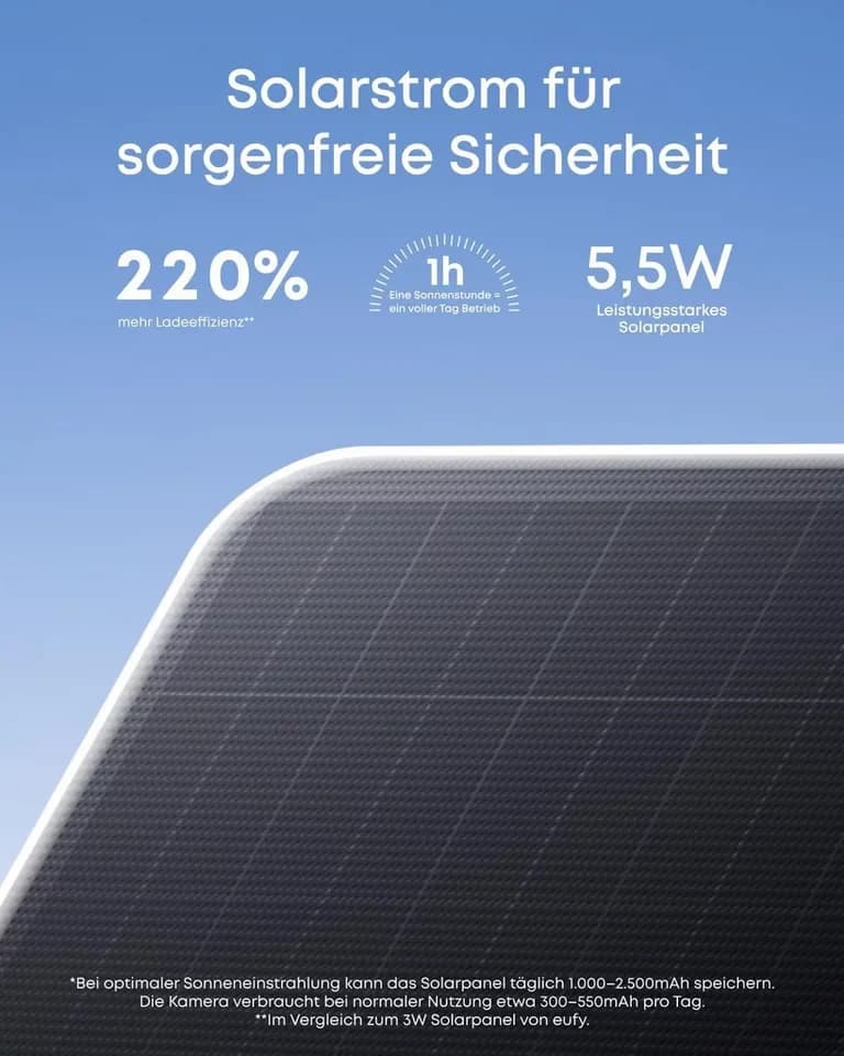 eufy Security Überwachungskamera eufy Security eufyCam S4 4K Kabellose Solar-Überwachungskamera Außen (Außenbereich, 1-tlg., eufyCam S4, Nachtsicht) - Thumbnail 6