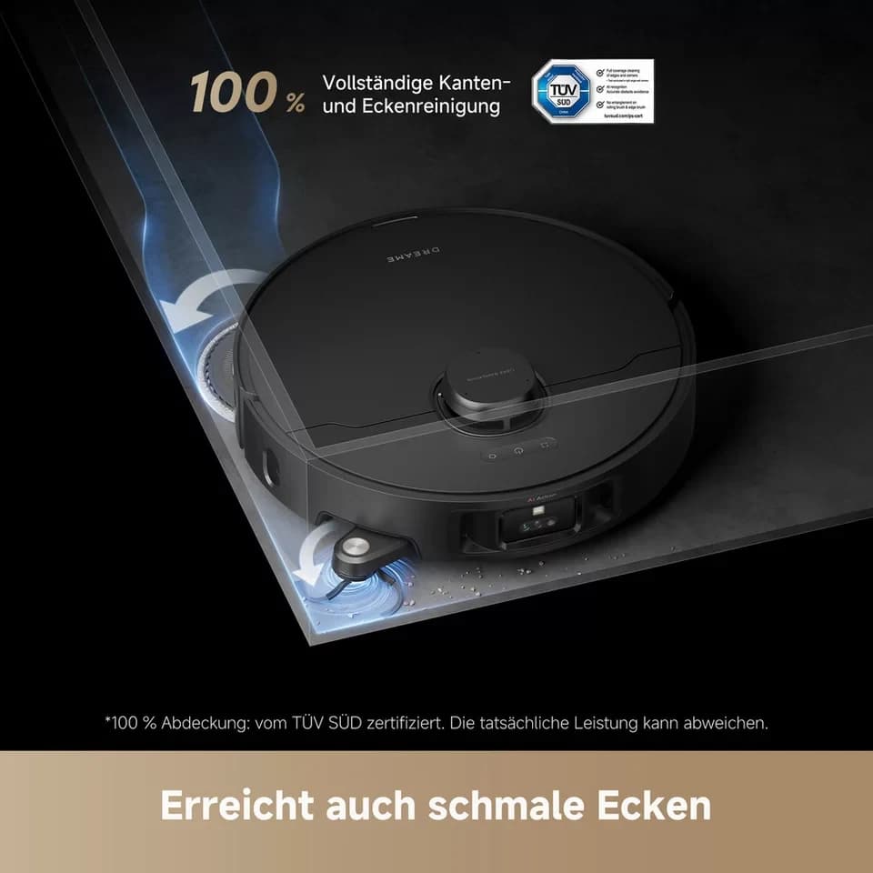 Dreame Saugroboter mit Wischfunktion L40s Pro Ultra, 600 W, 19.000Pa Saugkraft, Hindernisüberwindung (bis zu 4cm), Kamera mit KI - Thumbnail 10