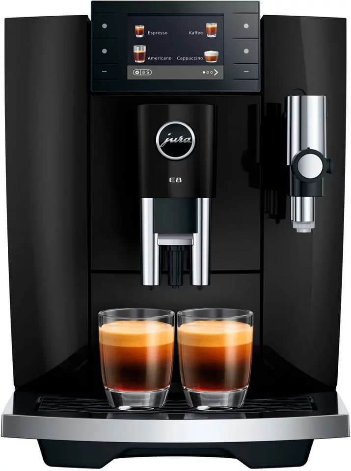 JURA Kaffeevollautomat 15745 E8 (ED), Piano Black, 27 Spezialitäten, WiFi, Hot & Light Brew, Sweet - Thumbnail 3