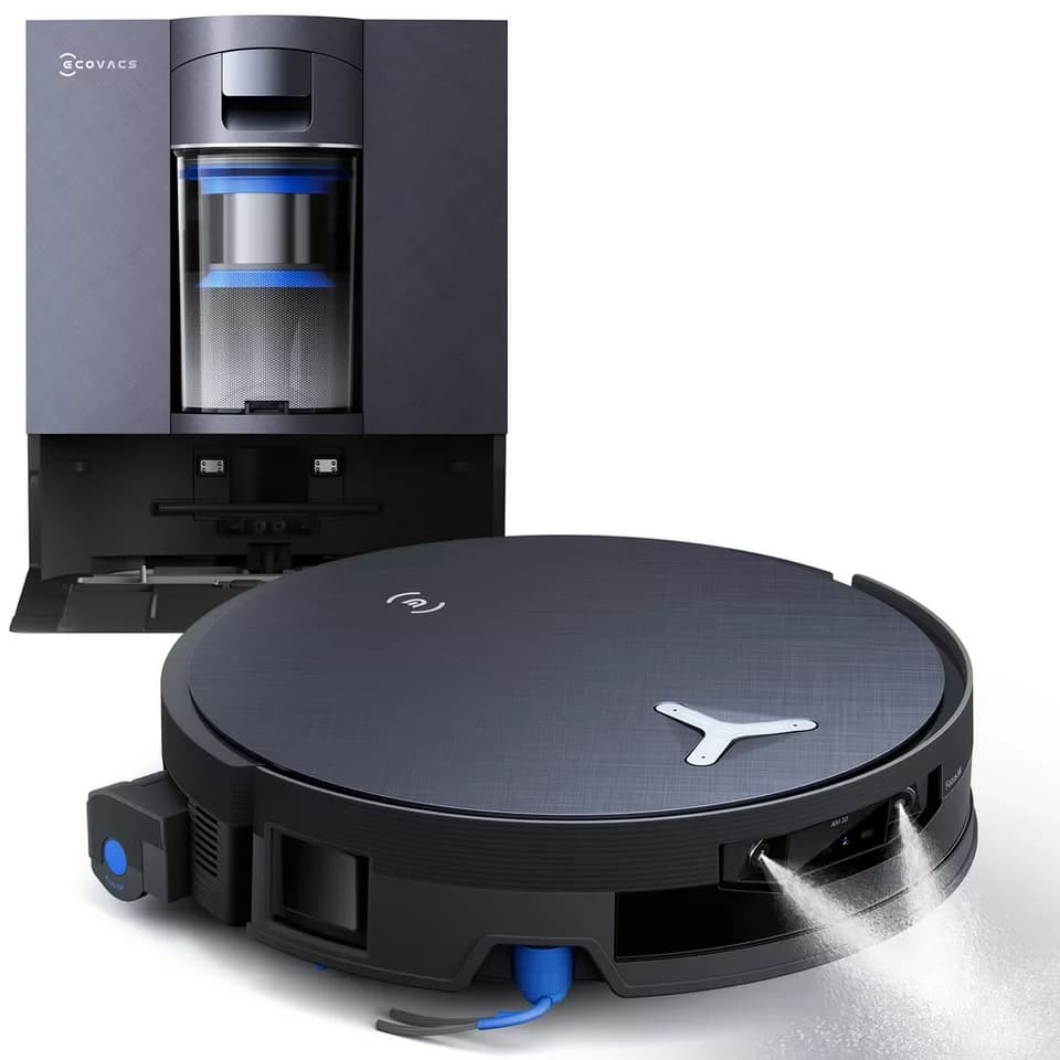 ECOVACS Nass-Trocken-Saugroboter DEEBOT X12 OmniCyclone, FocusJet-Technologie, 110 W, beutellos, 25cm, Wischrolle, OmniCyclone Station (beutellos), Haustierfreundlich - Thumbnail 3