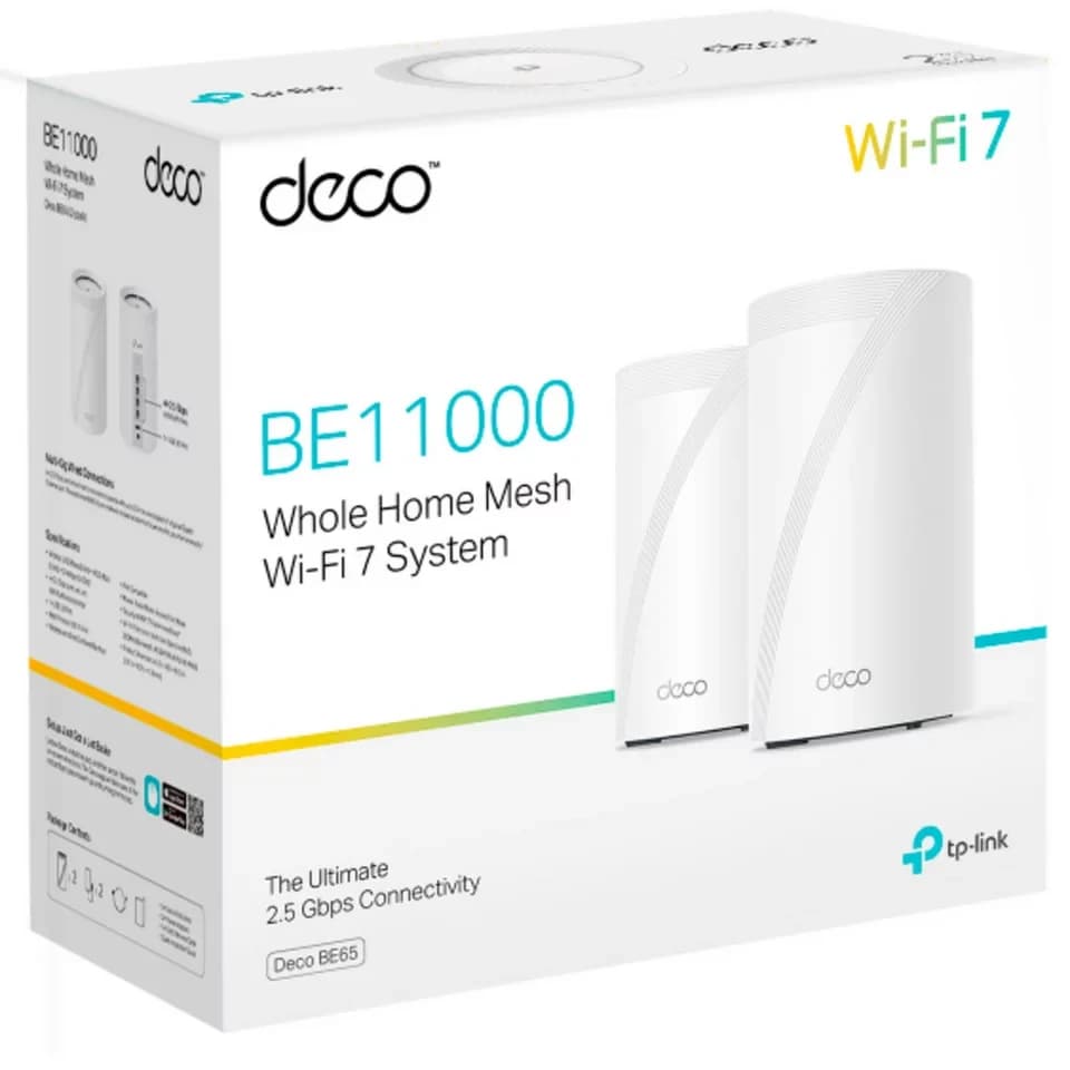 tp-link TP-Link Deco BE65(2-pack) BE9300 Whole Home Mesh Mobiler Router - Thumbnail 10
