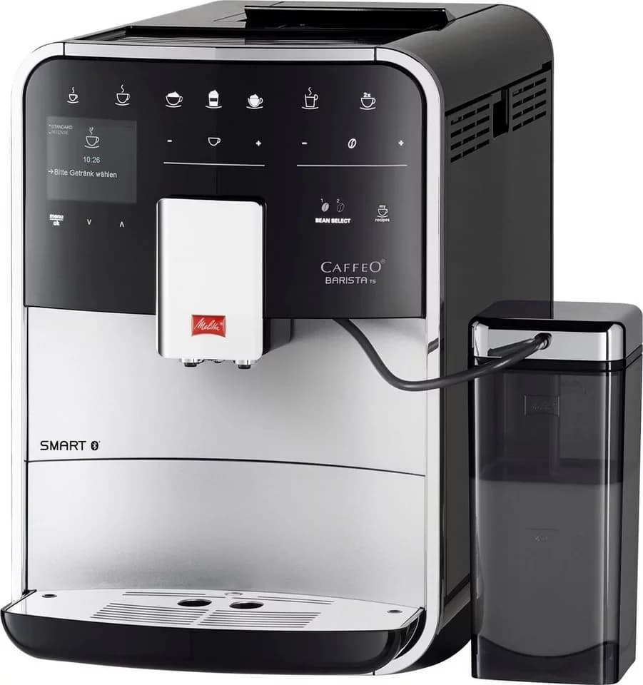 Melitta Kaffeevollautomat Barista TS Smart® F850-101, silber, 21 Kaffeerezepte & 8 Benutzerprofile, 2-Kammer Bohnenbehälter - Thumbnail 3