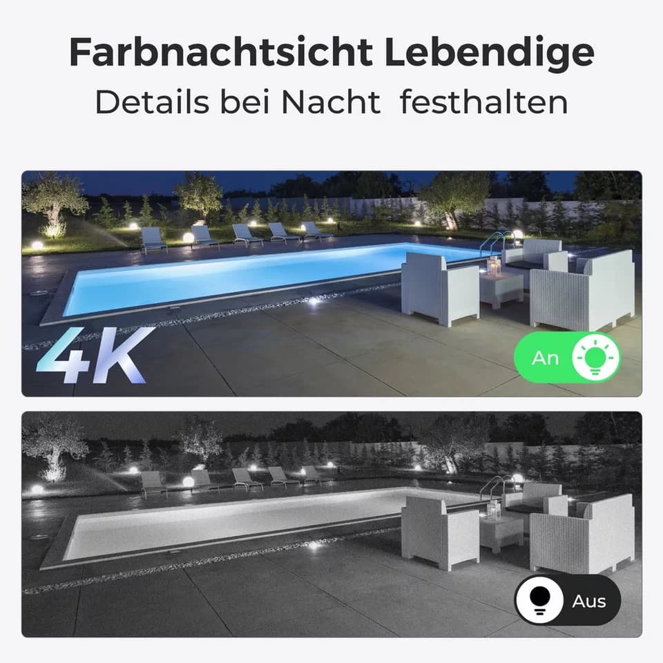 Reolink Überwachungskamera RLK8-811B4-A 8MP PoE (Innenbereich, Außenbereich, 5X optischem Zoom,Spotlights,24/7 Aufnahme,Personen &Fahrzeugerkennung) - Thumbnail 3