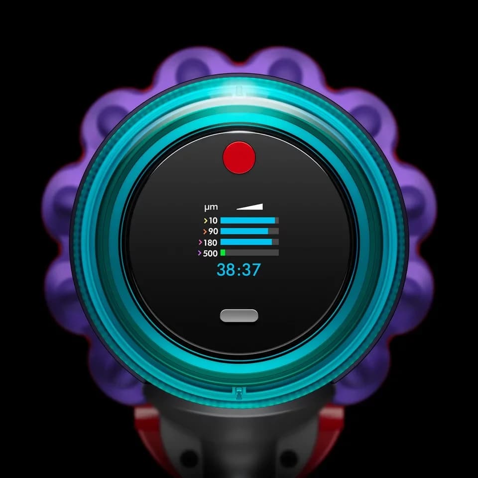 DYSON Akku-Hand-und Stielstaubsauger Dyson Gen5detect™ Absolute Nickel/Violett, 545 W, beutellos, 70 min Laufzeit, LED-Düse, Stauberkennungssensor - Thumbnail 5