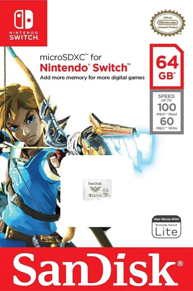 Sandisk MicroSD Karte für Nintendo® Switch™ 32GB 64GB 128GB 256GB Speicherkarte (Für Switch 1 - 64 GB) - Thumbnail 4