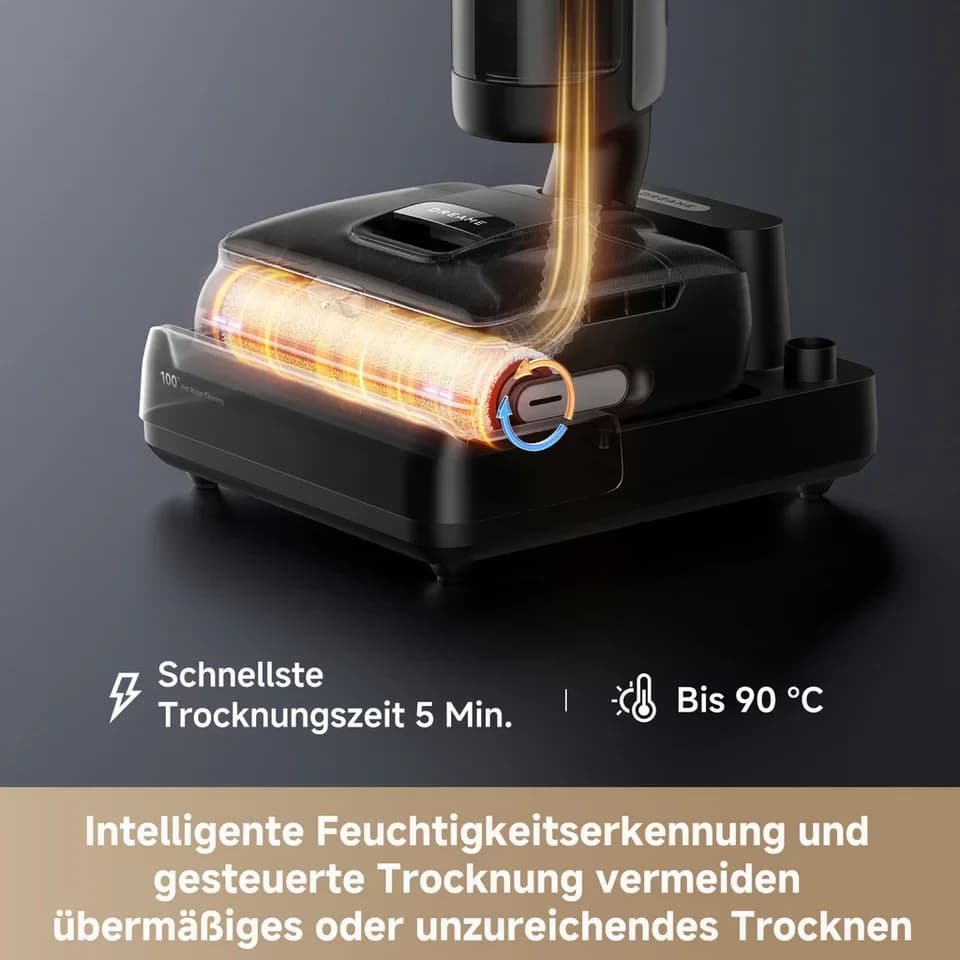 Dreame Nass-Trocken-Sauger H15 Pro Foam Wash, 400 W, Kombi aus Warmwasser-Schaumreinigung, 180°-Design, 23.000 Pa Saugkraft - Thumbnail 9