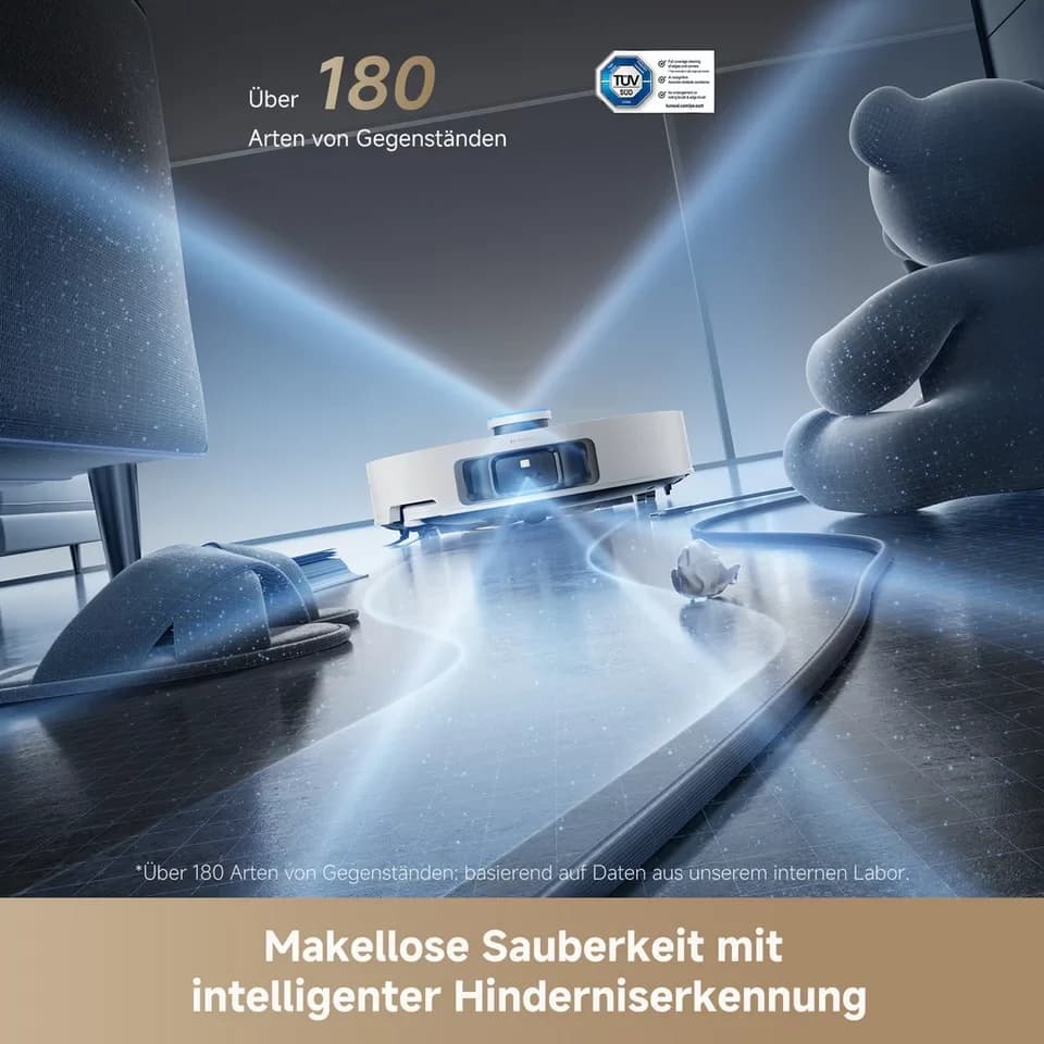 Dreame Saugroboter mit Wischfunktion L50 Pro Ultra, 600 W, 19500Pa Saugkraft, Vollautomatische Basisstation, Reinigung bei 75° C - Thumbnail 10