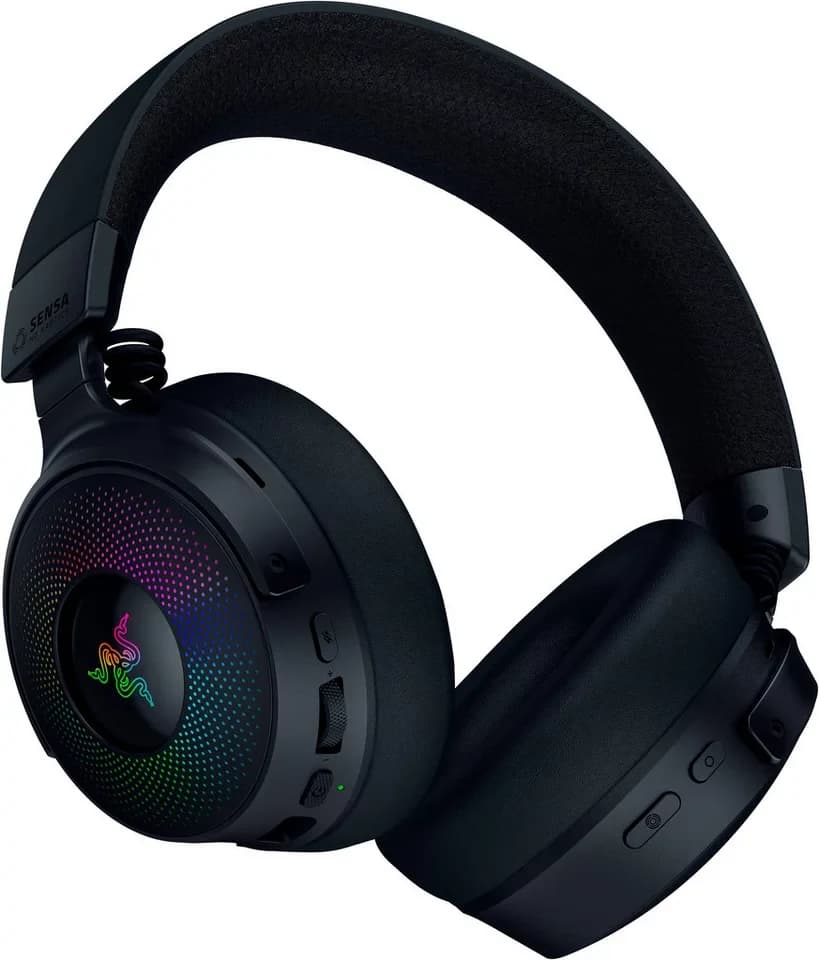 RAZER Kraken V4 Pro Gaming-Headset (Mikrofon abnehmbar, Stummschaltung, Wireless, Bluetooth) - Thumbnail 8